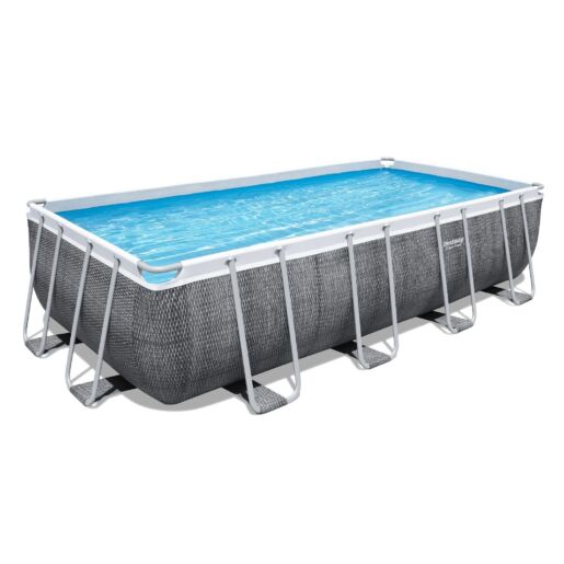 Каркасный бассейн Bestway Steel 56998 (549х274х122 см) с картриджным фильтром, лестницей и защитным тентом, 56998 - Акваполис