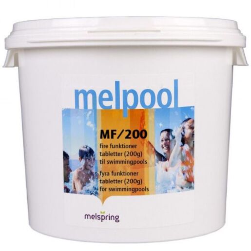 Средство по уходу за водой в бассейне на основе хлора Melpool MF 3 в 1, 50 кг (таблетки по 200 г), MF 3/1 - Акваполис