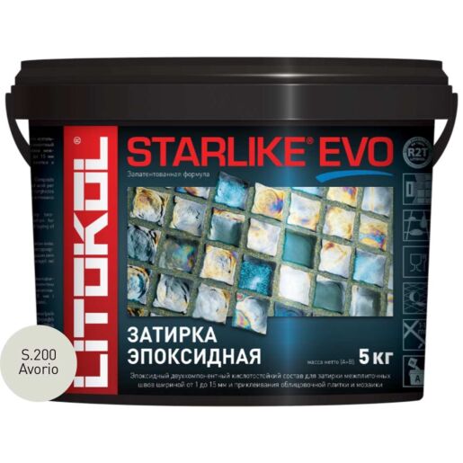 Затирочная смесь Litokol STARLIKE EVO Avorio S.200,  - Акваполис
