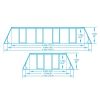 Каркасный прямоугольный бассейн Bestway Steel 56465 (549x274x122 см) с картриджным фильтром, лестницей и тентом, 56465 - Акваполис