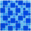 Мозаика стеклянная Aquaviva Cristall Dark Blue DCM305 (23 мм - 48 мм), DCM305 - Акваполис