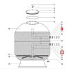 Плоская резиновая прокладка муфты-фланца фильтра Aquaviva D1050/1250 мм, RUBBER FLAT GASGET - Акваполис