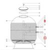 Плоская резиновая прокладка муфты-фланца Aquaviva 1400 мм, RUBBER FLAT GASGET - Акваполис