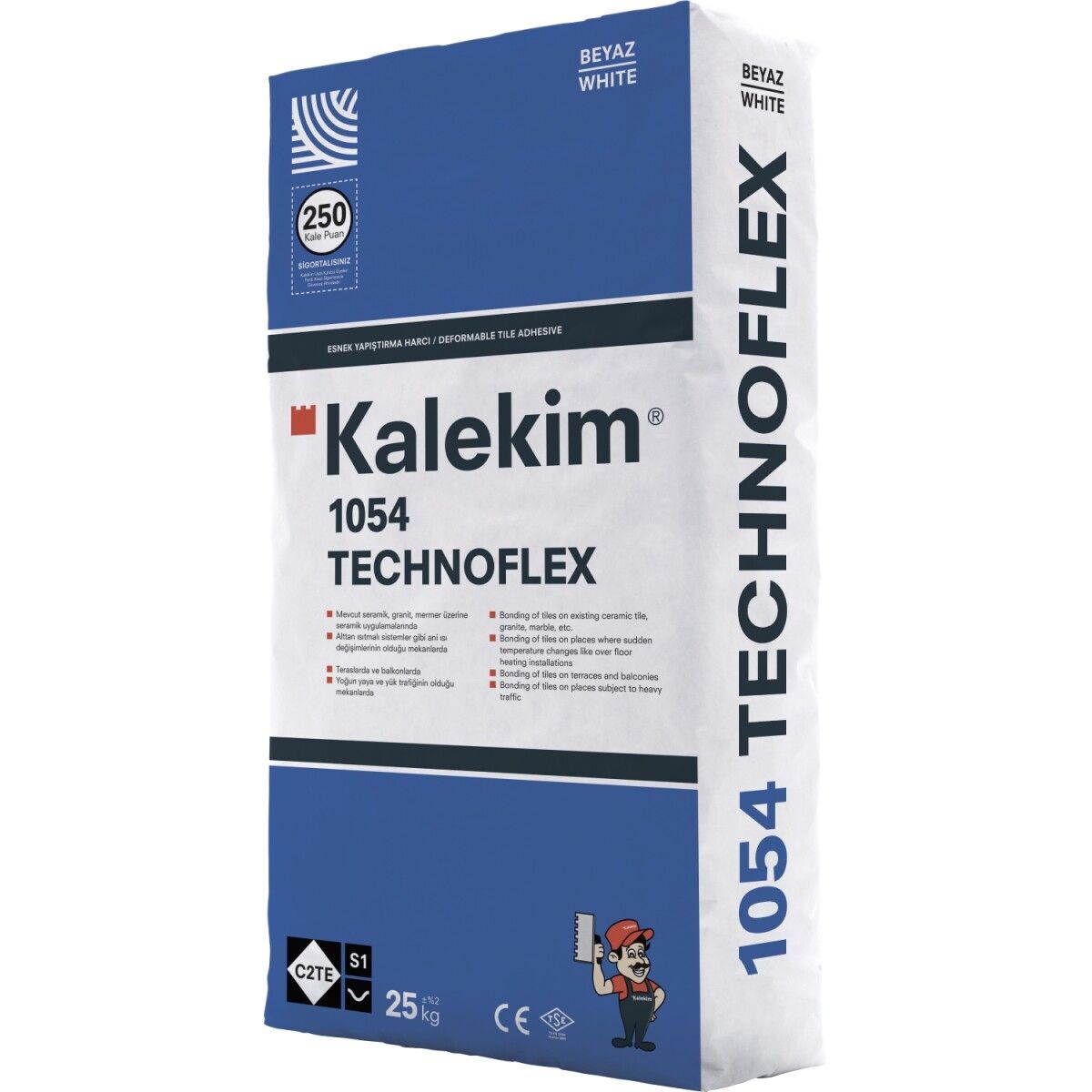 Высокоэластичный клей для плитки Kalekim Technoflex 1054 (25 кг) купить в  интернет-магазине Aquapolis