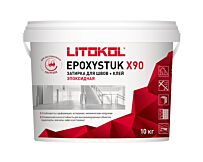 EPOXYSTUK X90 Эпоксидная кислотостойкая затирка 10 кг белая, Отделочные материалы, 17597, EPOXYSTUK X90 С.00 - Акваполис