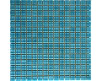 Мозаика стеклянная одноцветная Aquaviva, голубая A08N(2)