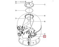 Дюзa для фильтра AK Kripsol/VASO Ø 1100 RCFI0008.05R, RCFI0008.05R - Акваполис