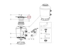 Кольцо зажимное для крышки фильтра Aquaviva серии SMG 500-900, 01021004 - Акваполис