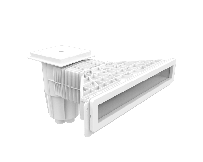 Скиммер EM0180-SC MIRROR бетон, квадратная крышка 1.5"