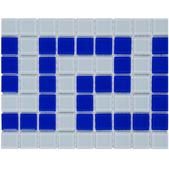 Фриз греческий Aquaviva Cristall бело-синий W/B, W/B - Акваполис