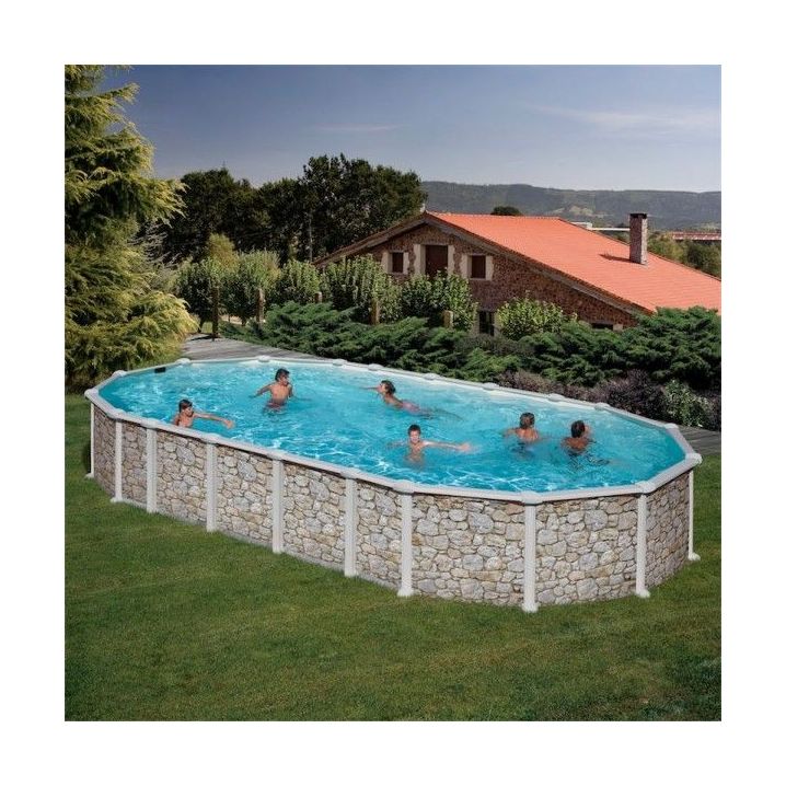 Сборный бассейн GRE Dream Pool PROV9188P (915х470х132) с облицовкой «под камень», PROV9188P - Акваполис