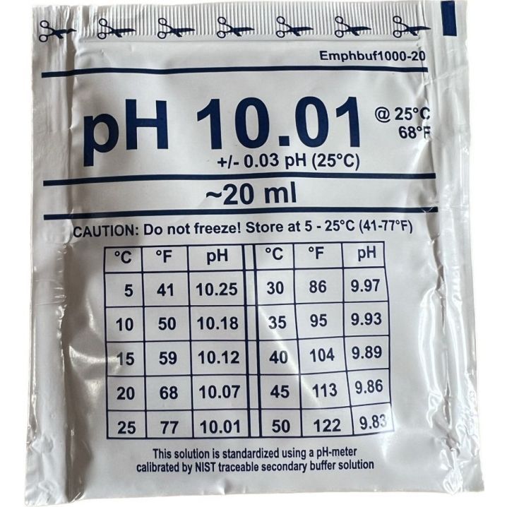 Калибровочный раствор pH 10.01 20ml, EMpHbuf1000 - Акваполис